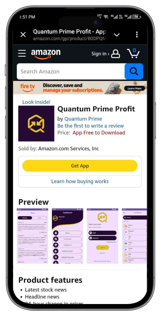 Amazon App Mokup